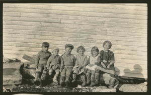 Image: White children at Nain [Harry, Selma, Sally,?]